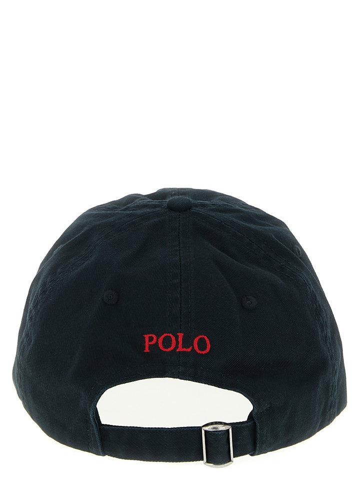 Polo Ralph Lauren Black Cotton Cap (baseball Hat)