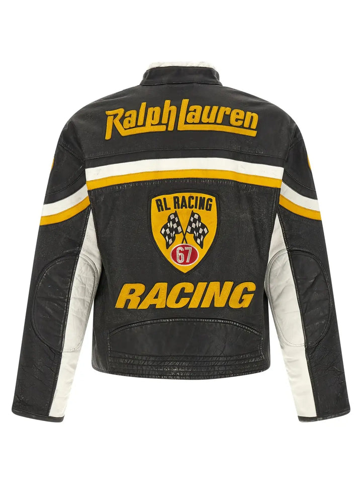 Polo Ralph Lauren Black Cowhide Leather Jacket