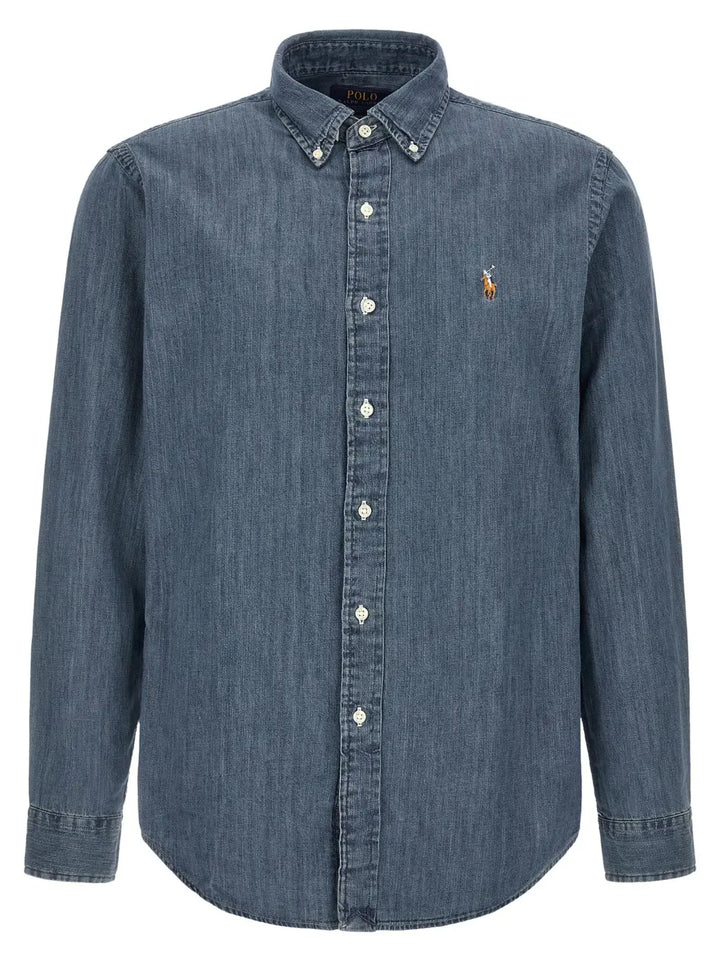 Polo Ralph Lauren Blue Cotton Blouse