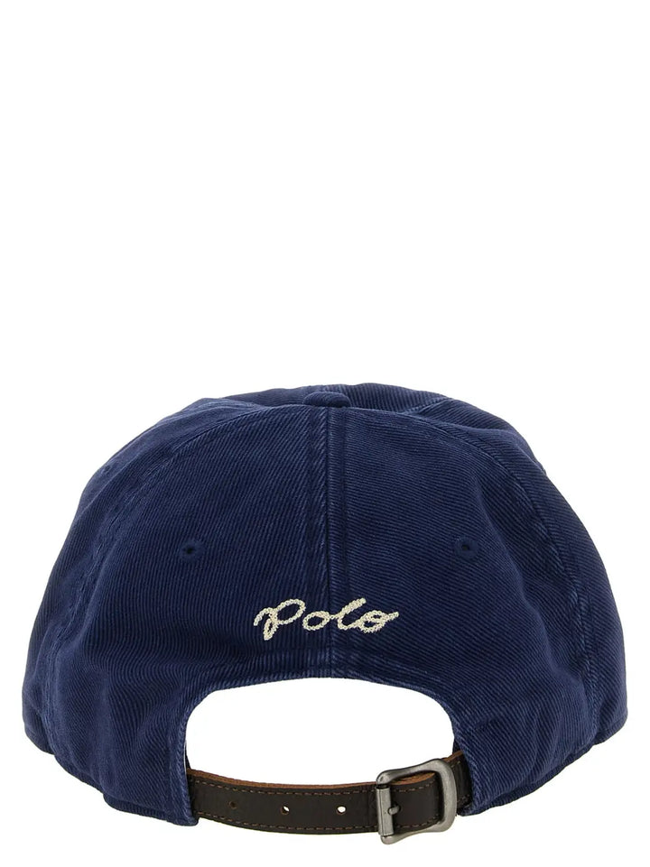 Polo Ralph Lauren Blue Cotton Cap (baseball Hat)