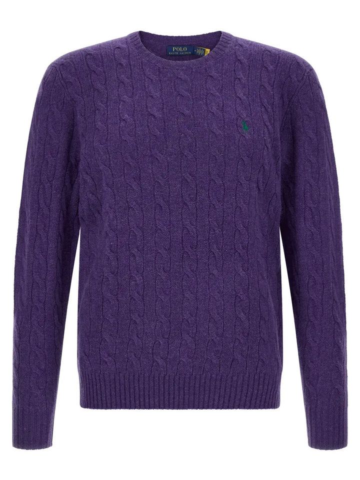 Polo Ralph Lauren Purple Wool Cardigan