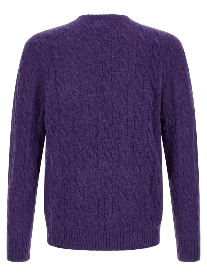 Polo Ralph Lauren Purple Wool Cardigan