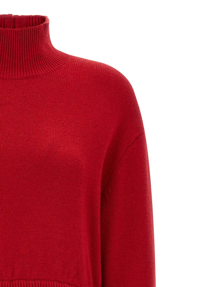 Polo Ralph Lauren Red Wool Long Dress