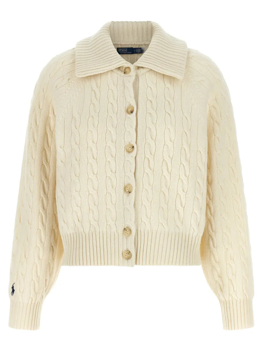 Polo Ralph Lauren White Wool Cardigan