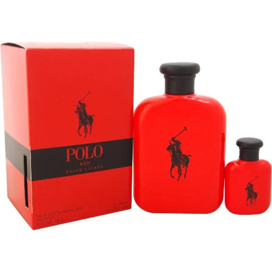 Ralph Lauren Polo Red Eau De Toilette Spray Travel Duo Adventure Men’s Gift Sets