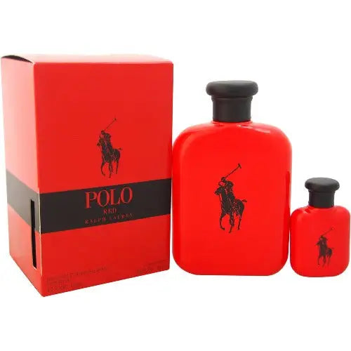 Ignite Adventure with Ralph Lauren Polo Red 2 Piece Gift Set Toilettes Men’s Sets