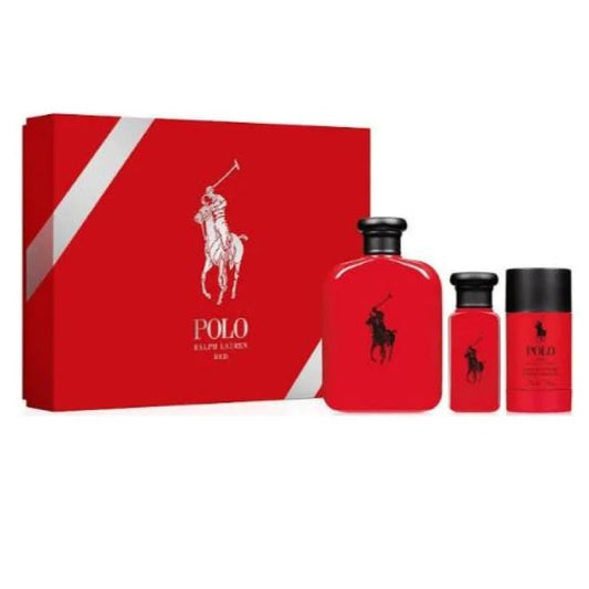 Ralph Lauren Polo Red Gift Set Woody Spicy Bold Mens Fragrance Men’s Sets