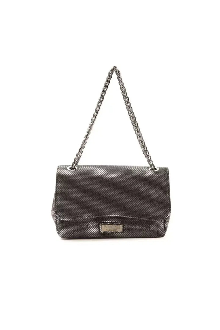 Pompei Donatella Gray Leather Women Crossbody Bag