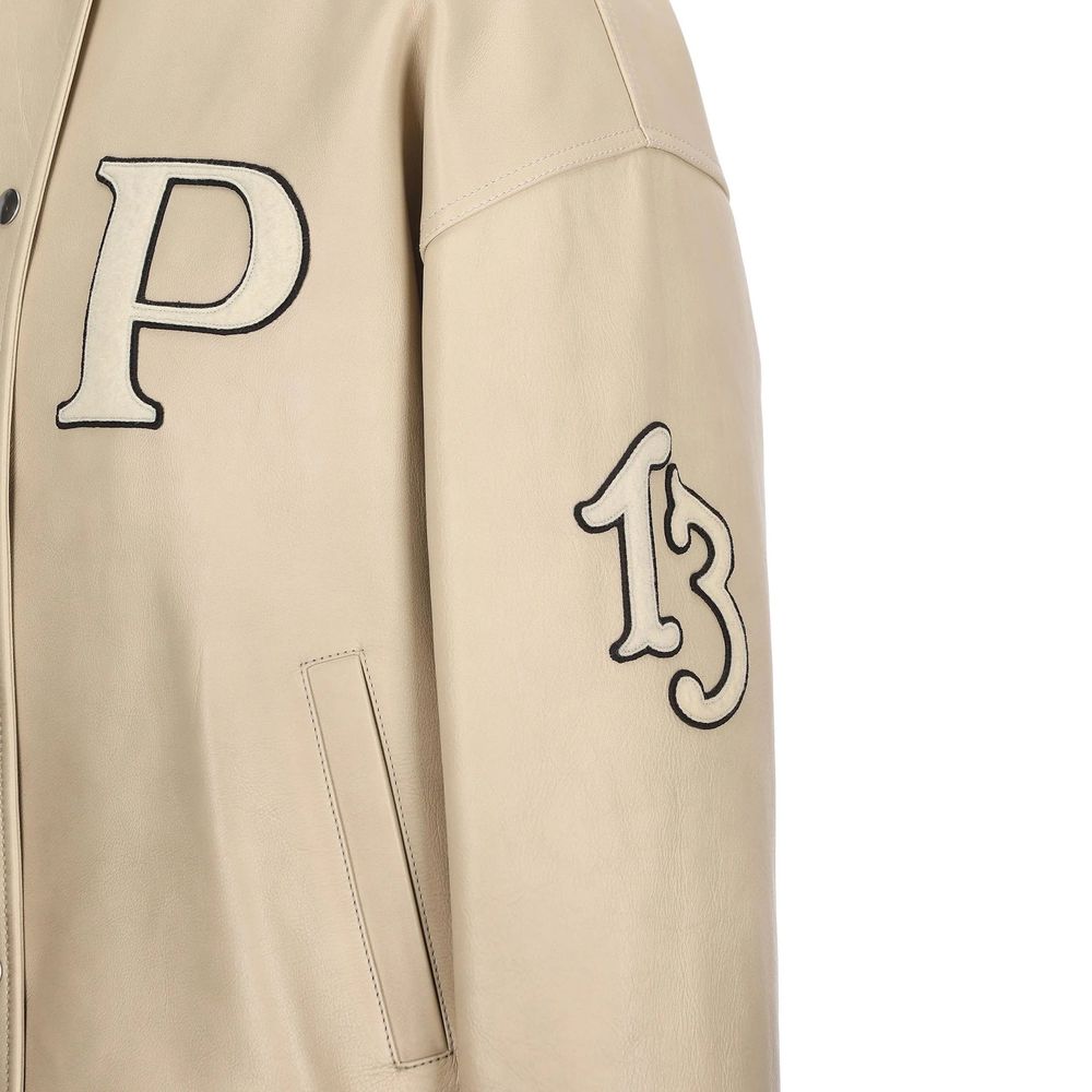 Prada Bomber Jackets - Beige Calfskin