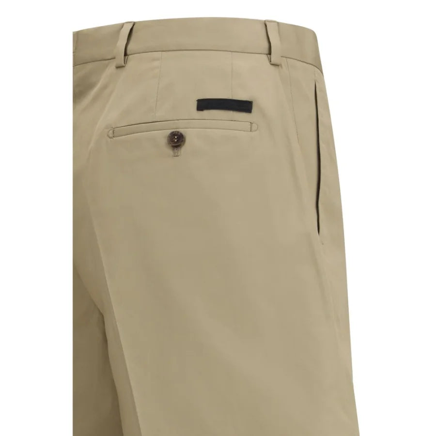 Prada Beige Cotton Bermuda Shorts