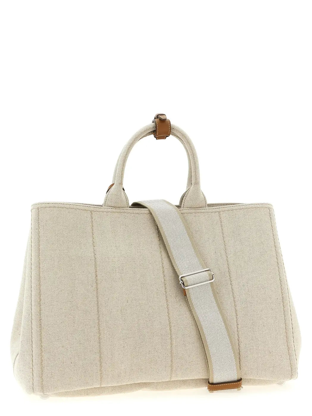 Prada Beige Cotton Tote Bag