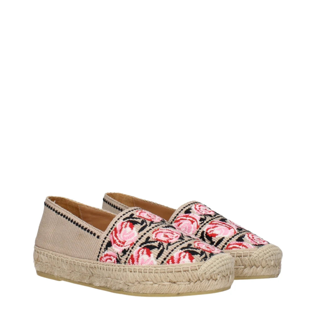 Prada Beige Espadrilles with Unique Print Fashion Clothing