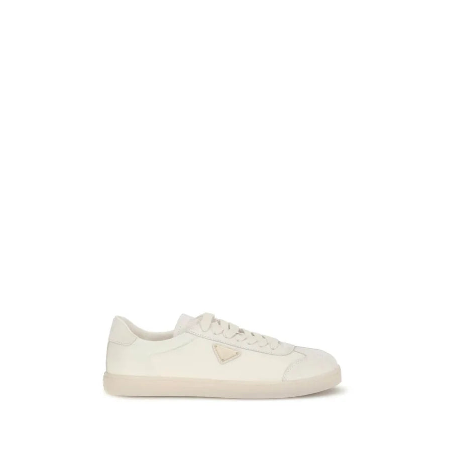 Prada Beige Polyamide Low Top Sneakers