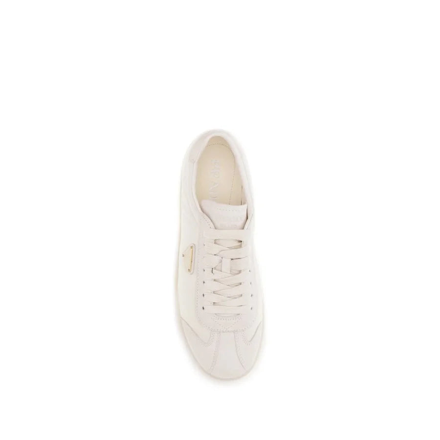 Prada Beige Polyamide Low Top Sneakers