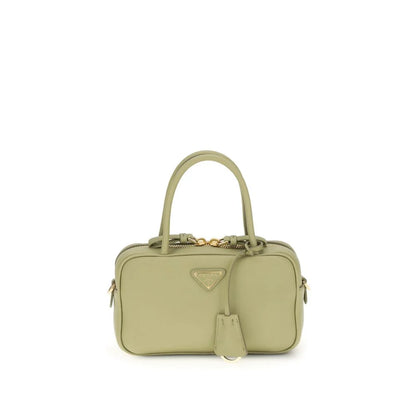 Prada Bicolor Calf Leather Bos Taurus Handbag