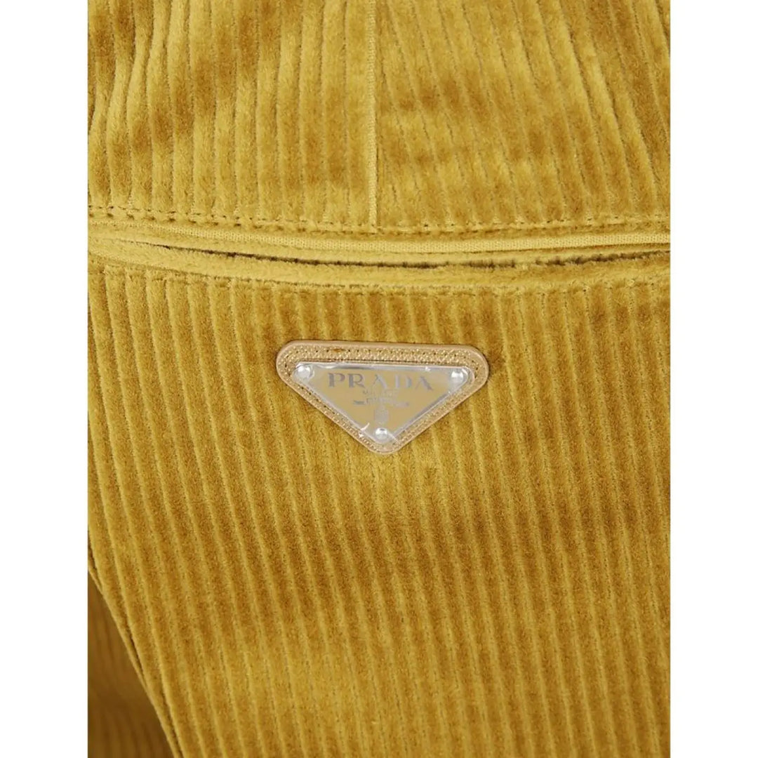 Prada Bicolor Cotton Casual Pants
