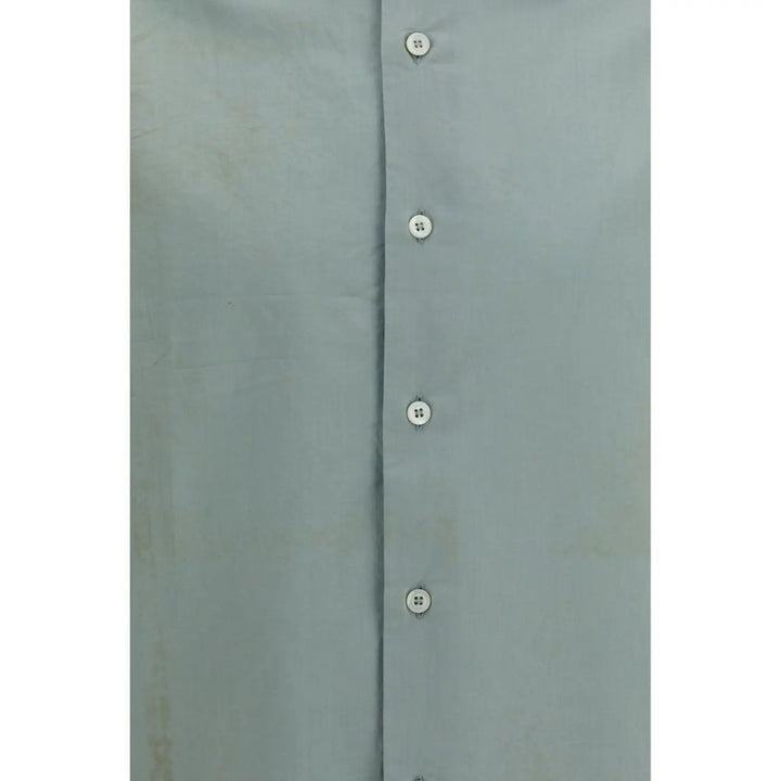 Prada Bicolor Cotton Dress Shirt