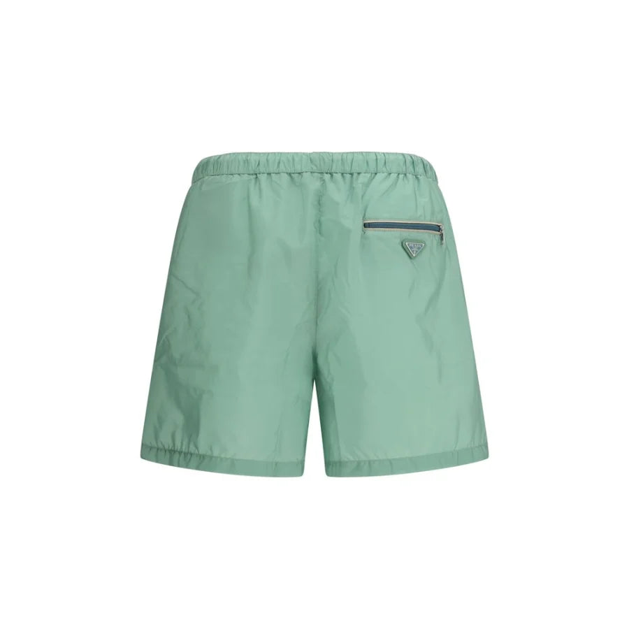 Prada Bicolor Recycled Polyamide Shorts