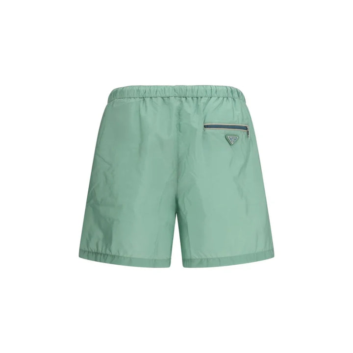Prada Bicolor Recycled Polyamide Shorts