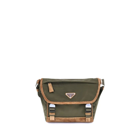 Prada Bicolor Recycled Polyamide Shoulder Bag