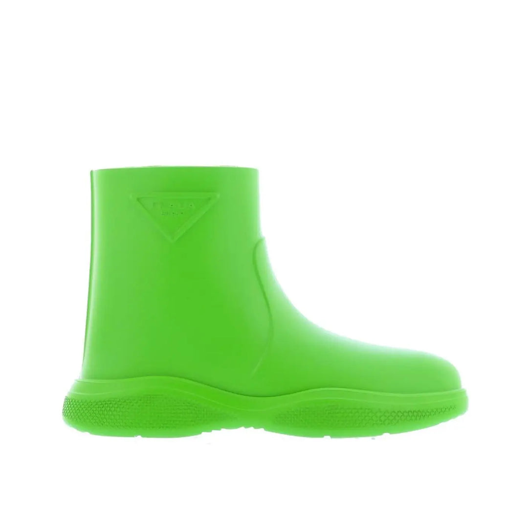 Prada Bicolor Rubber Rain Boots