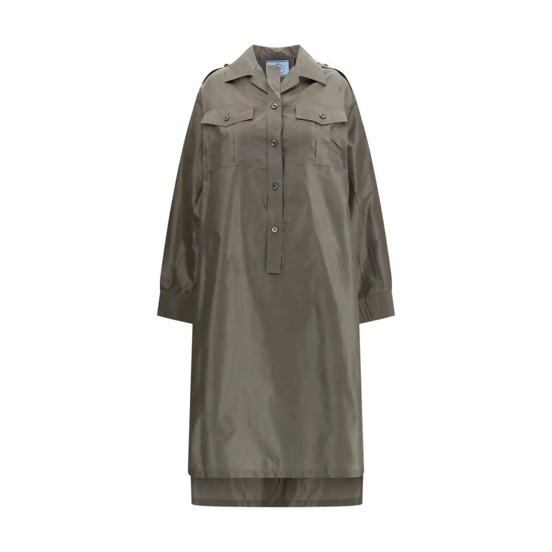Prada Bicolor Silk Casual Dress