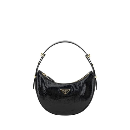 Prada Black Calf Leather Bos Taurus Shoulder Bag