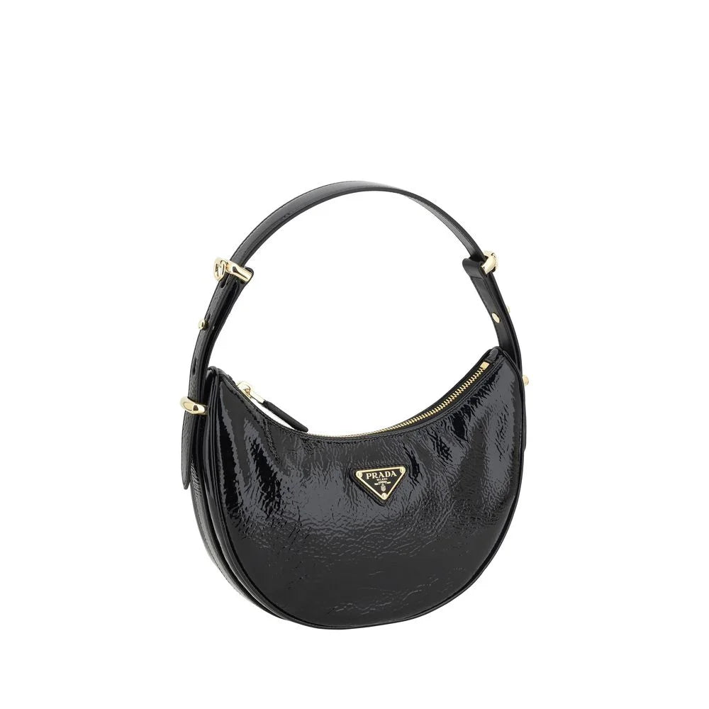Prada Black Calf Leather Bos Taurus Shoulder Bag