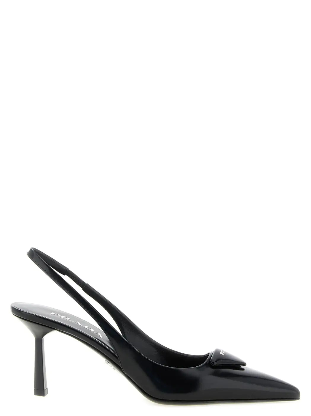 Prada Black Calfskin High Heel Pumps