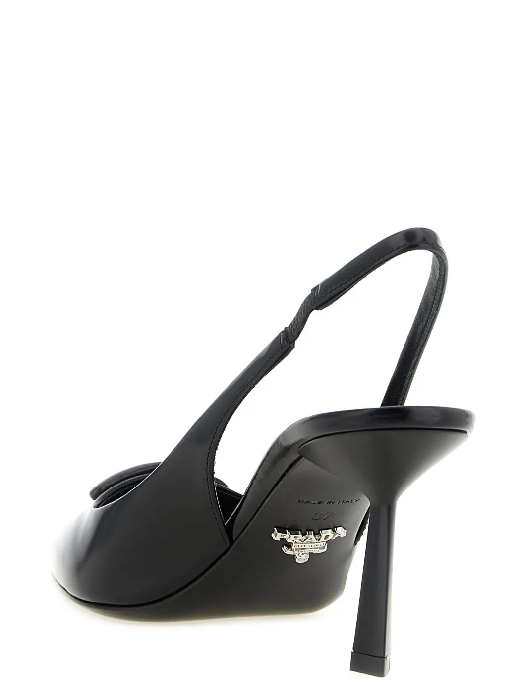 Prada Black Calfskin High Heel Pumps