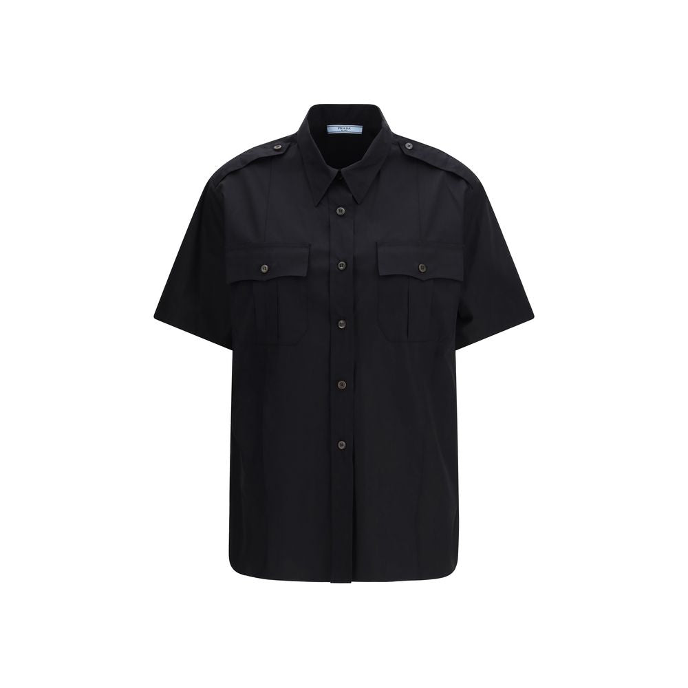Prada Shirts - Black Cotton Shortsleeve Shirt