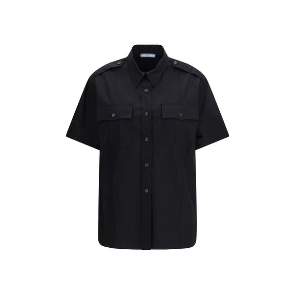 Prada Shirts - Black Cotton Shortsleeve Shirt