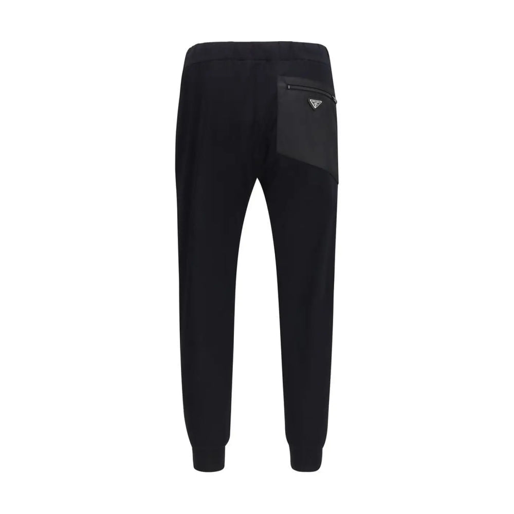 Prada Black Nylon Athletic Pants