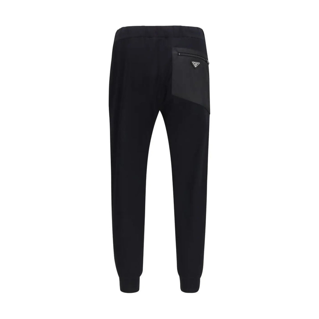 Prada Black Nylon Athletic Pants