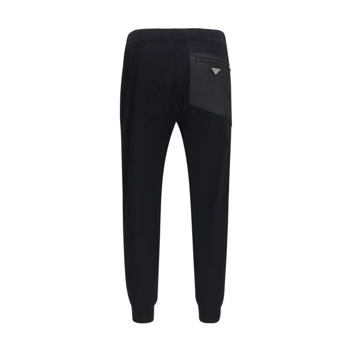 Prada Black Nylon Athletic Pants