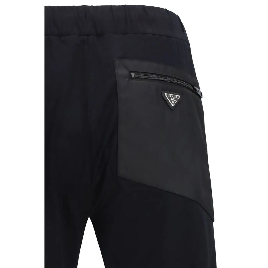 Prada Black Nylon Athletic Pants