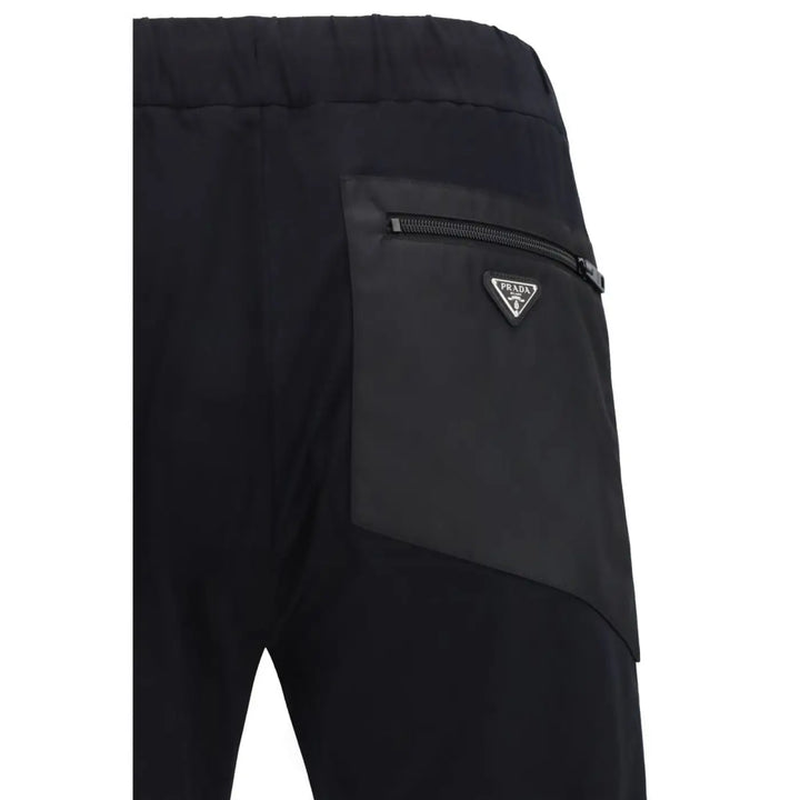 Prada Black Nylon Athletic Pants