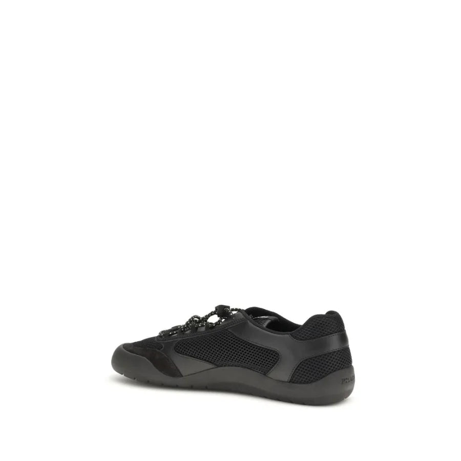 Prada Black Polyester Athletic Sneakers