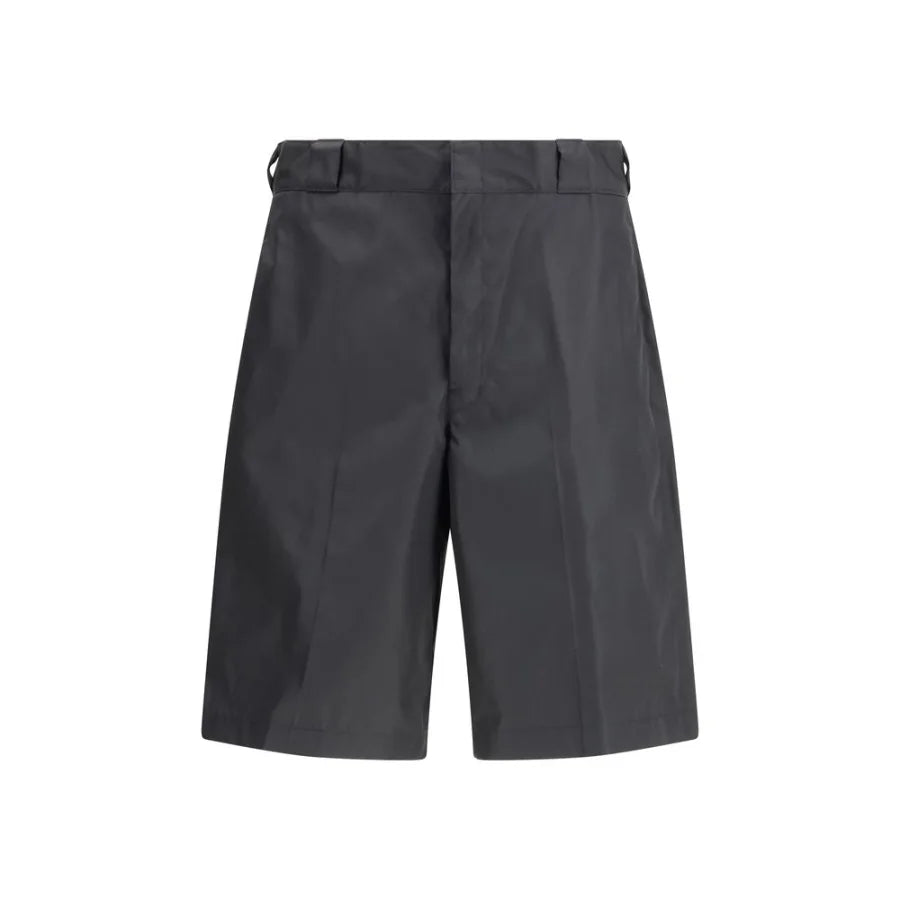 Prada Black Recycled Polyamide Bermuda Shorts
