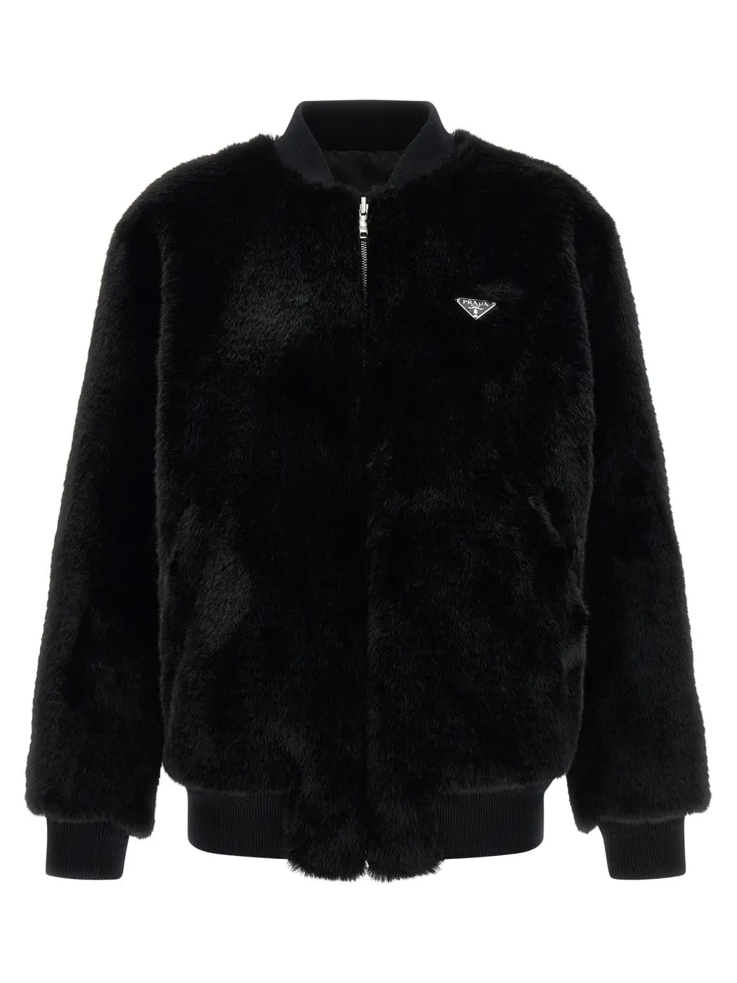 Prada Black Recycled Polyamide Bomber