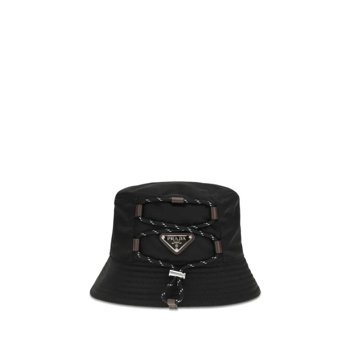 Prada Black Recycled Polyamide Bucket Hat