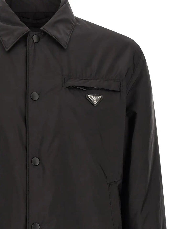 Prada Black Recycled Polyamide Full-length Jacket
