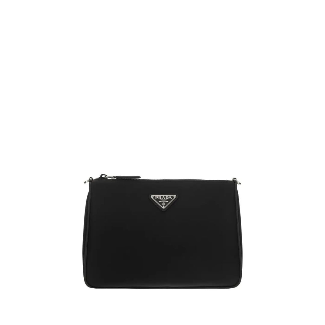 Prada Black Recycled Polyamide Shoulder Bag