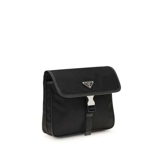 Prada Black Recycled Polyamide Shoulder Bag