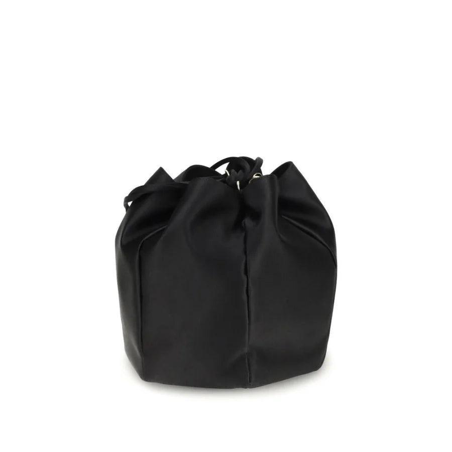 Prada Black Silk Backet Bag