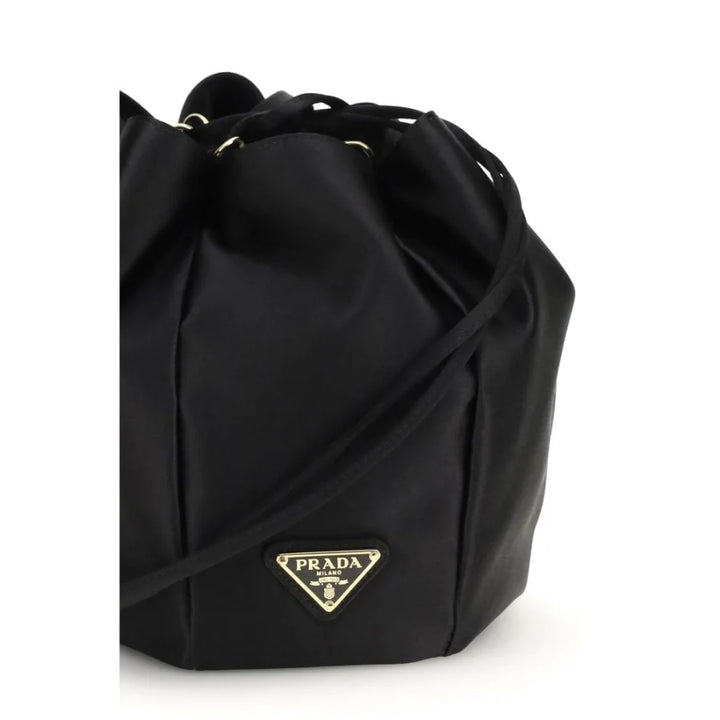 Prada Black Silk Backet Bag