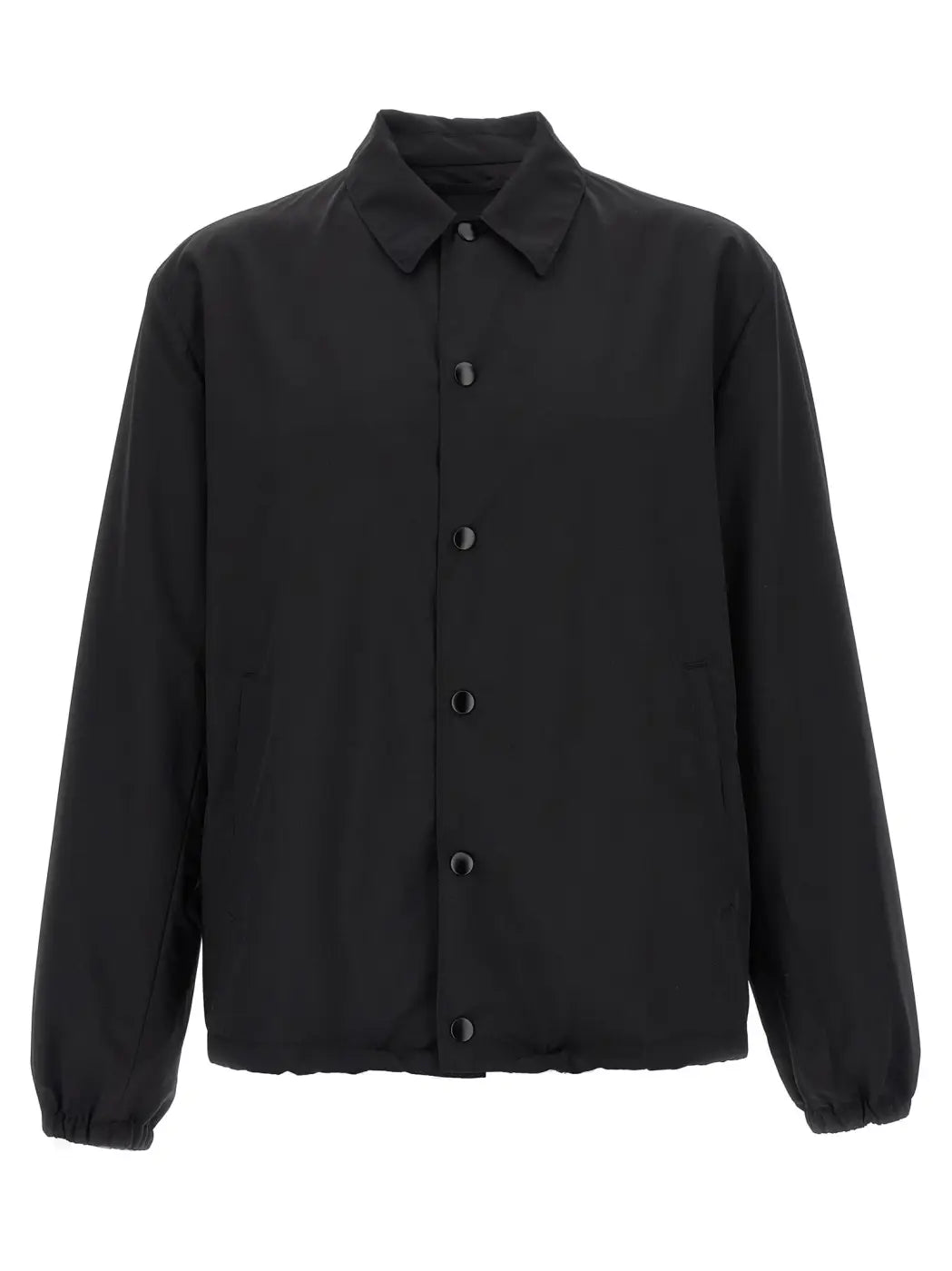Prada Black Virgin Wool Full-length Jacket