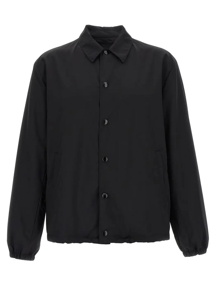 Prada Black Virgin Wool Full-length Jacket
