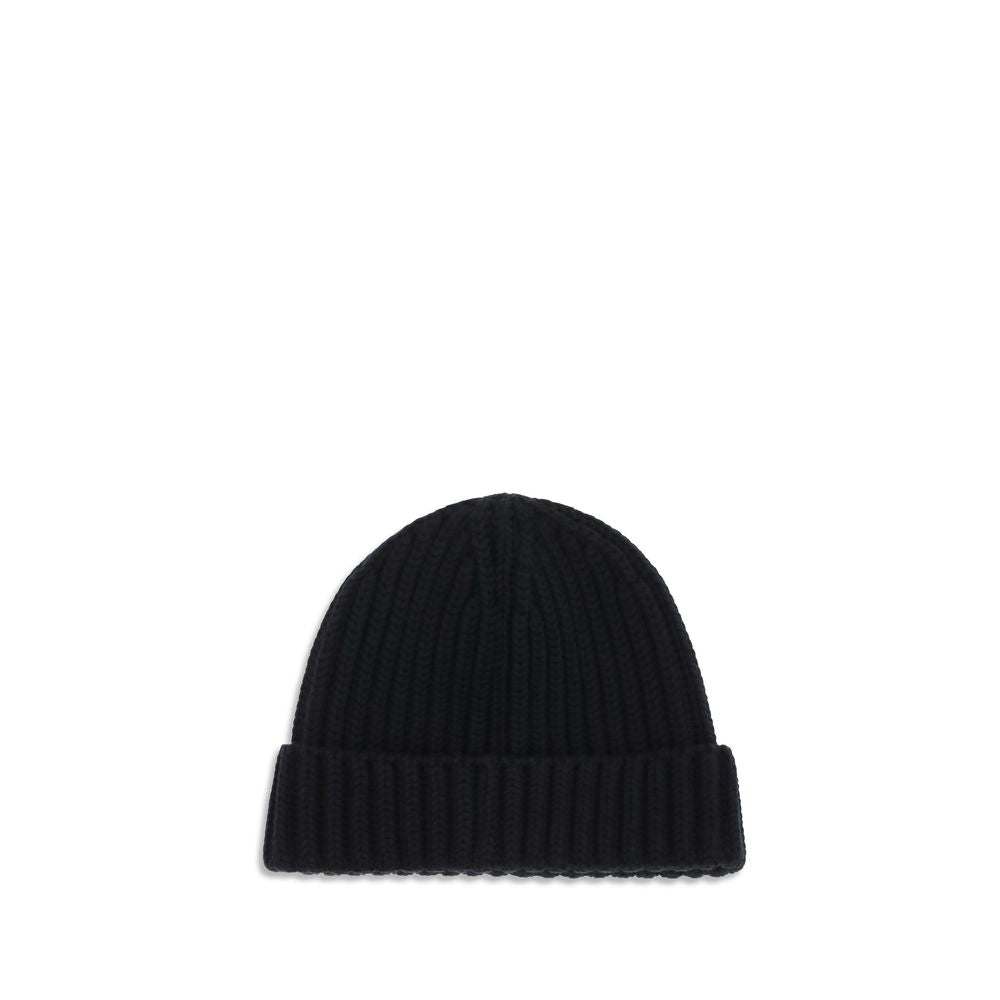 Prada Black Wool Oves Aries Beanie