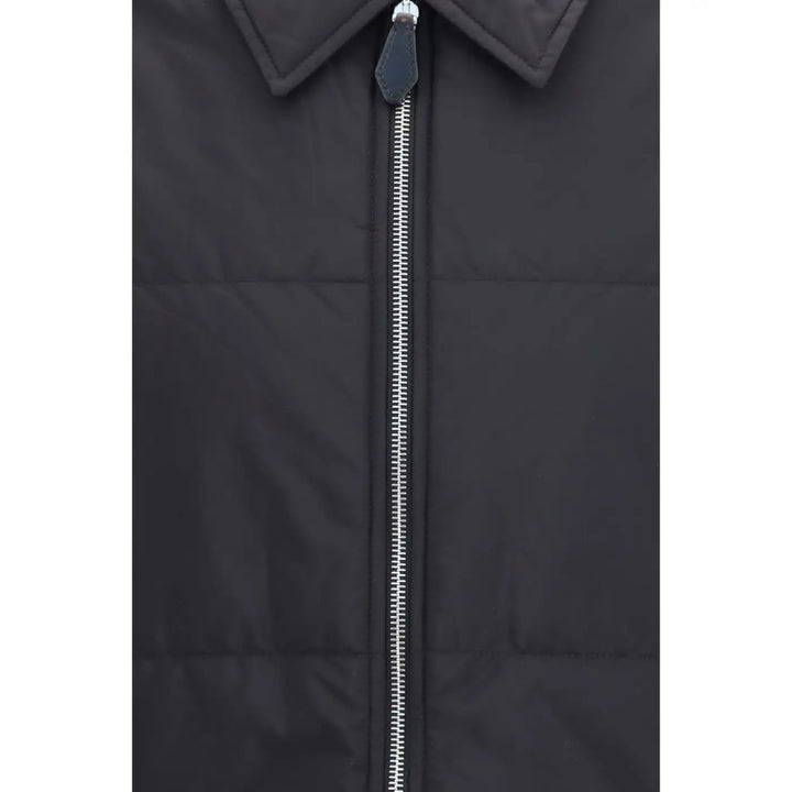 Prada Black Wool Oves Aries Full-length Jacket